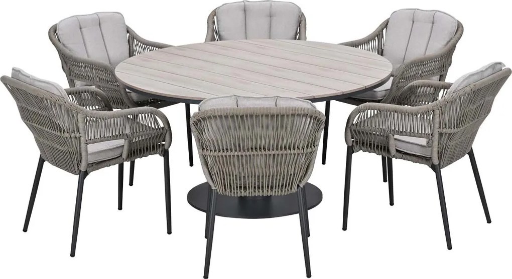 Garden Impressions Patricia tuinset 7-delig - Leona tuintafel Ø150 cm