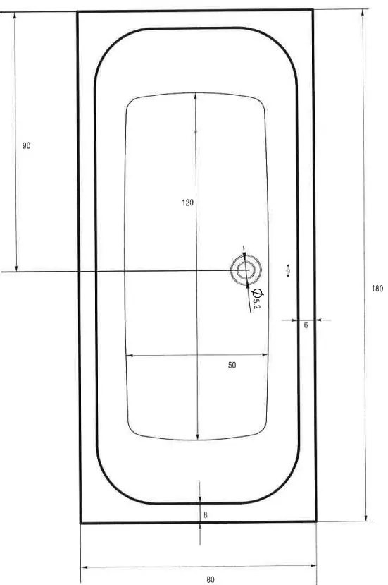 Badstuber Marbella badkuip 180x80cm wit