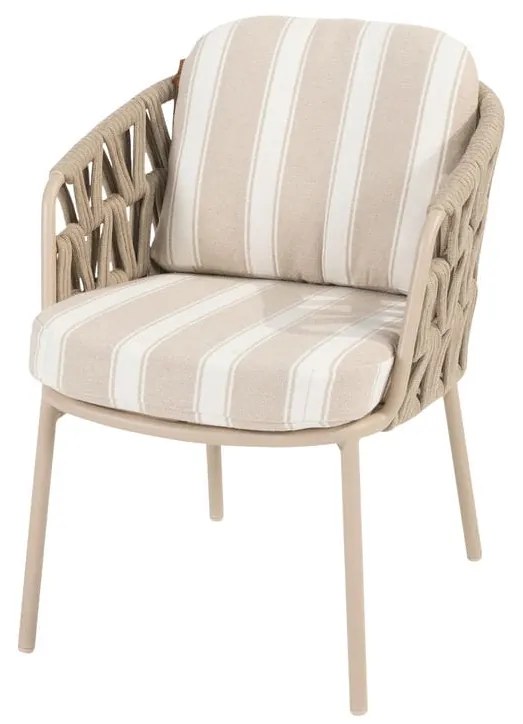 4 Seasons Outdoor Beverly tuinstoel latte LoungestoelTuinstoel beige weerbestendig