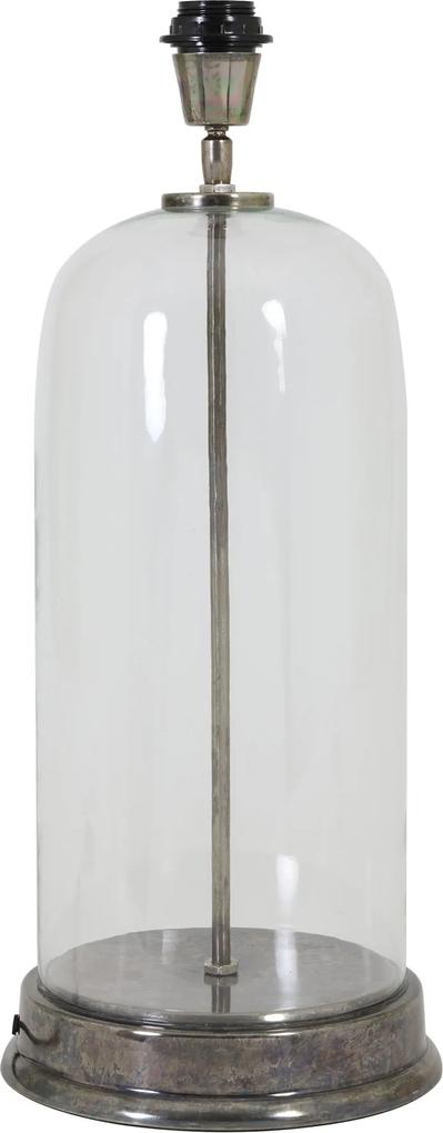 Lampvoet BOUALA - Glas Helder-Black Pearl -L