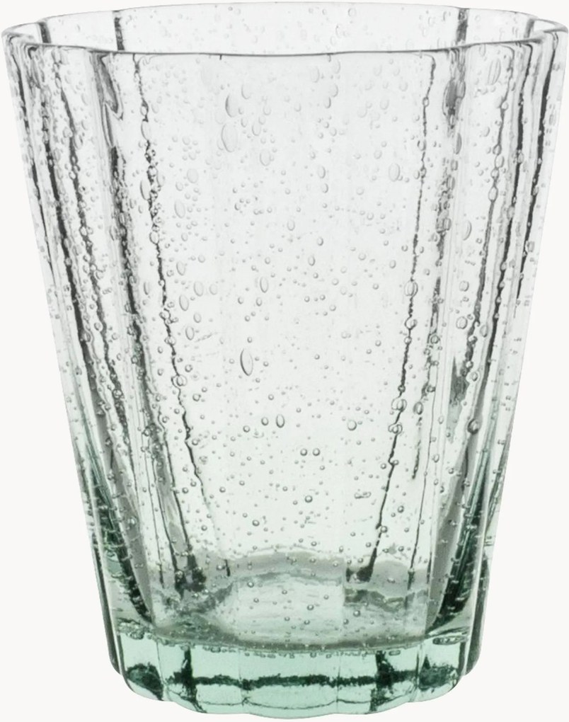 Mondgeblazen tumblers Dewdrop Lily, 4-delig