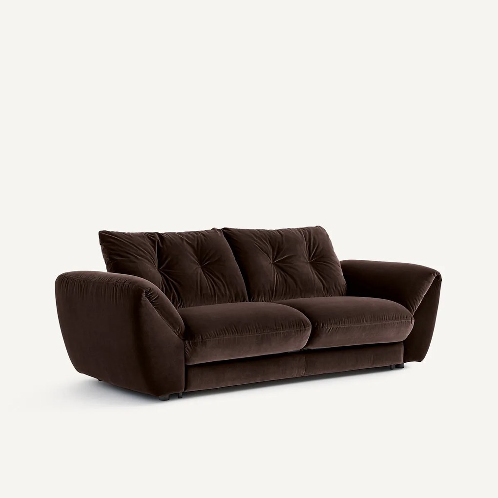 Omvormbare 3-zitsbank van fluweel Edgar