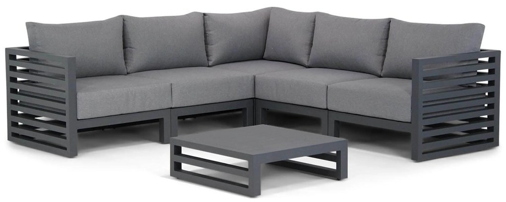 Hoek loungeset 5 personen Aluminium Grijs  Santika Furniture Santika Jaya