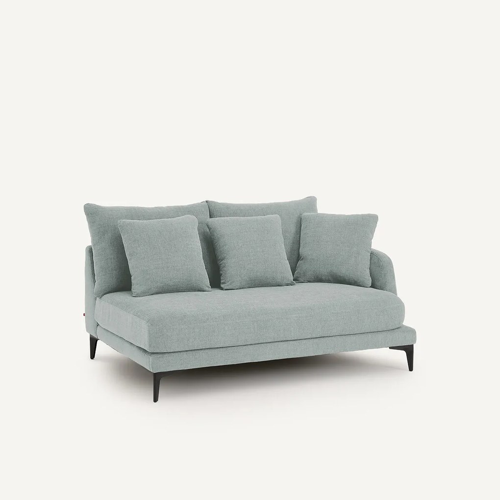 Halve bank van gevlochten polyester, 2-zit, MODERNISTE