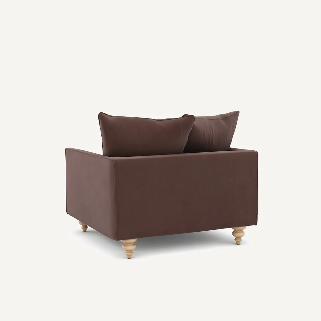 Linnen fluwelen fauteuil, LAZARE