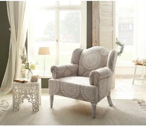 Home affaire fauteuil »Jamal« van mooie jerseystof, veel kleuren, zithoogte 44 cm