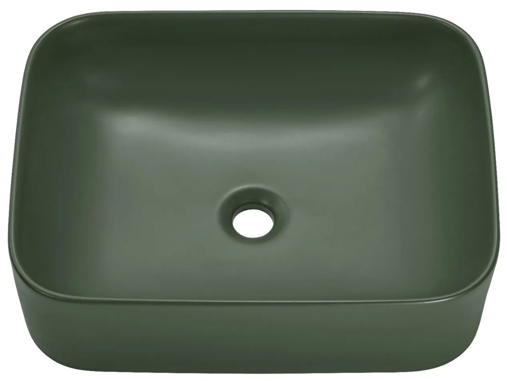 Comad Kama wastafel 50x15cm mat groen