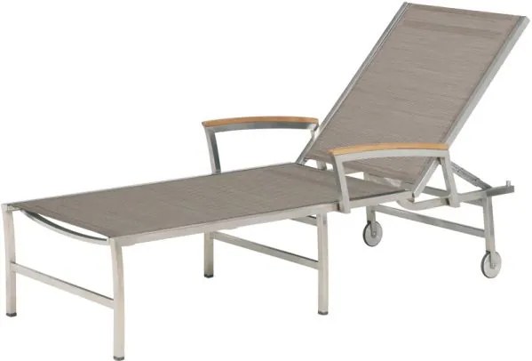 4 Seasons Outdoor | Nexxt sunbed, mocca  Ligbed    beige weerbestendig