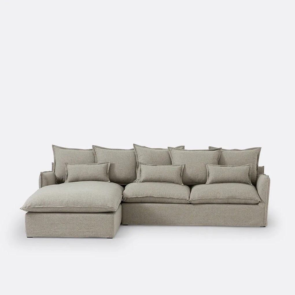 Hoes in polyester, voor hoekbank links, Odna