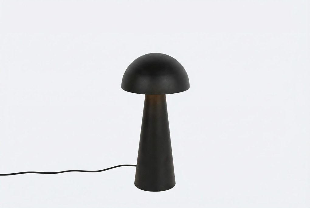 Buiten Vloerlamp Zwart - Mushroom Staal Zwart