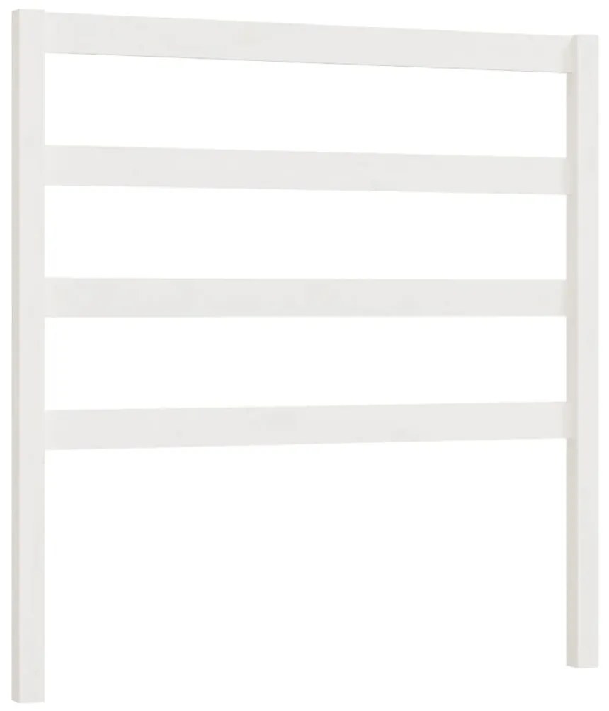 vidaXL Hoofdbord 106x4x100 cm massief grenenhout wit