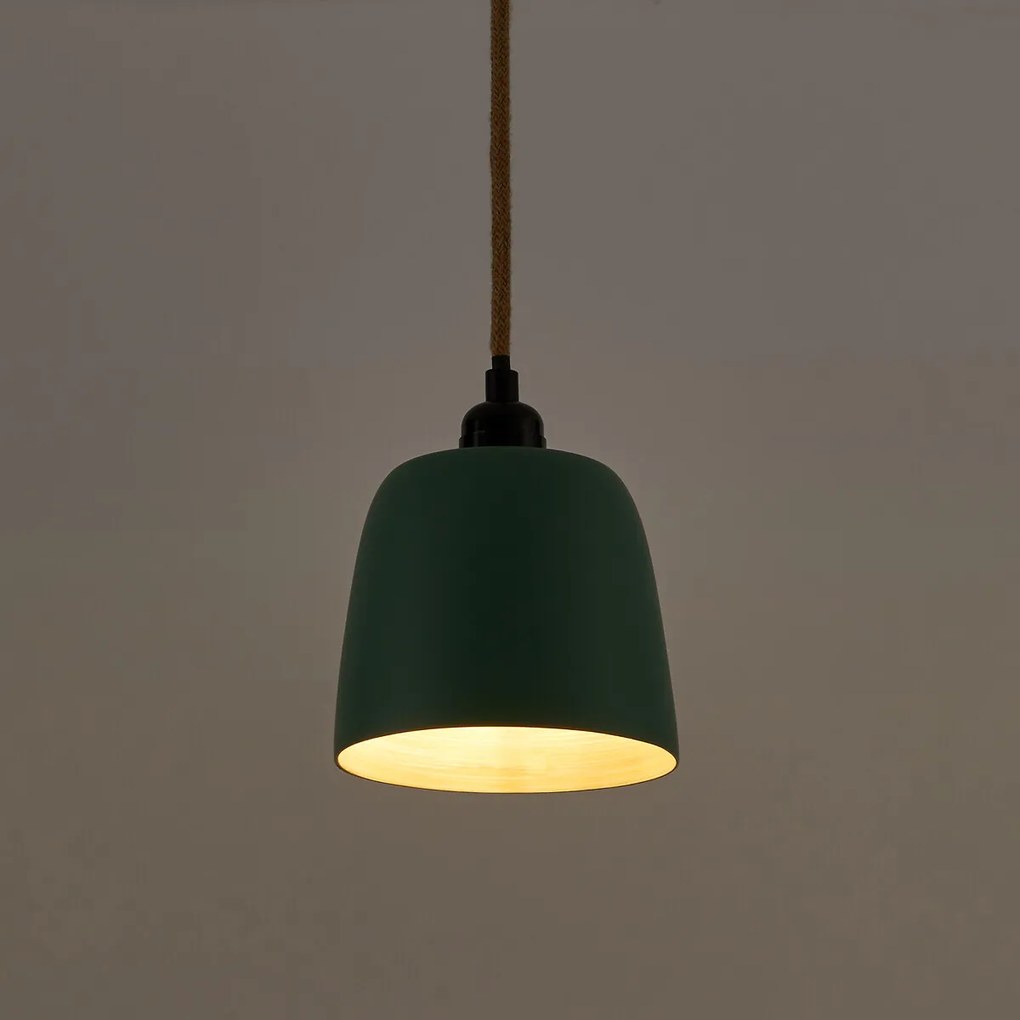 Hanglamp in gekleurd bamboeØ15 cm, Bineta