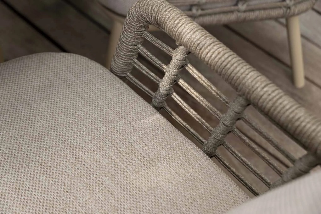 Taste by 4 Seasons Puglia lage tuinset latte met Nevada tafel met keramisch blad 250 cm  Tuinset    taupe weerbestendig