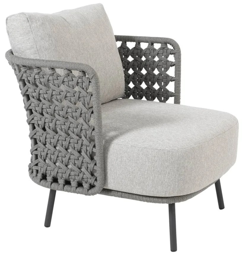 4 Seasons Outdoor Palacio loungestoel silvergrey SALE  Loungestoel    antraciet weerbestendig