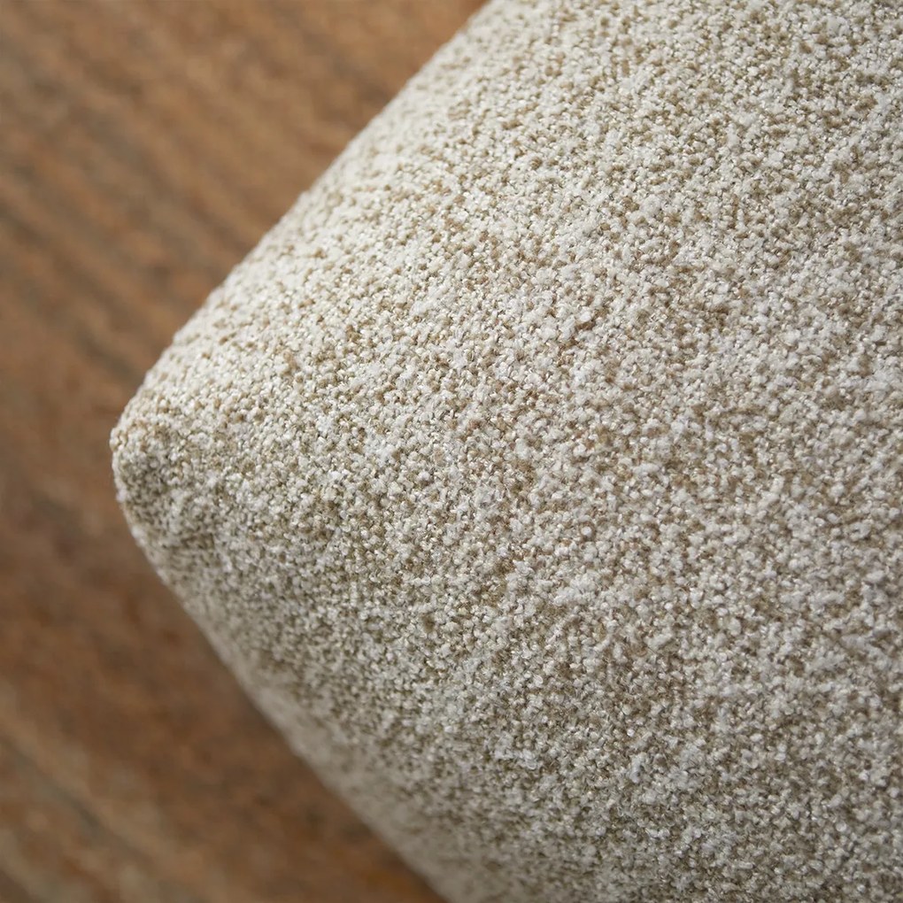 Hoekbank Beige Gemeleerd Links