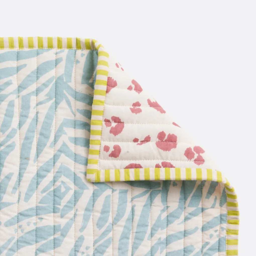 Set van 2 omkeerbare placemats, katoen voile, LEAN