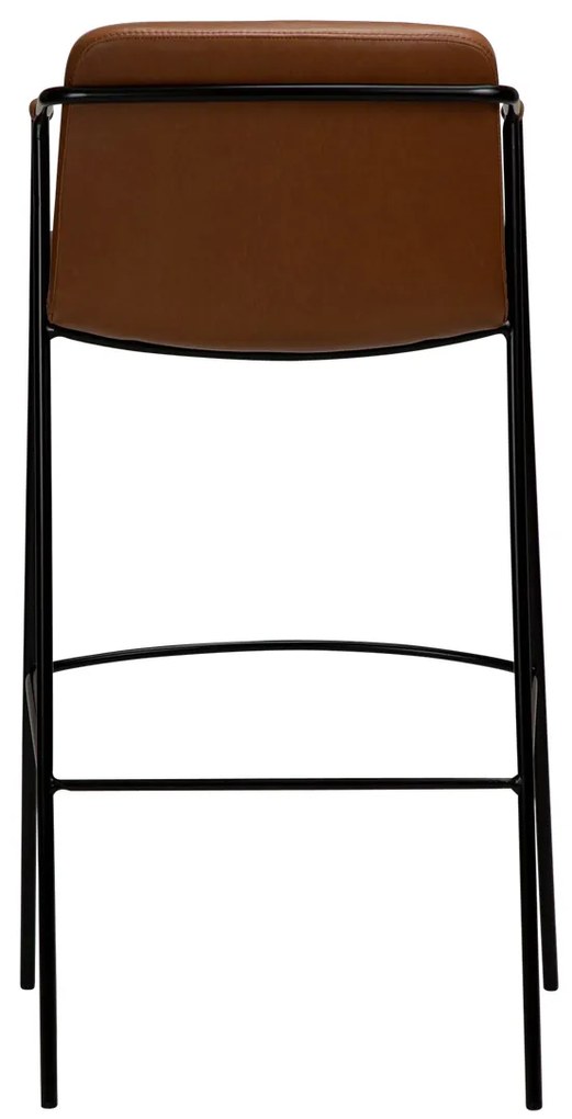 Dan-Form Boto Hoge Barkruk Minimalistisch Design Bruin Kunstleer