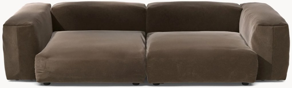 Modulaire fluwelen bank Vetsak (3-zits)