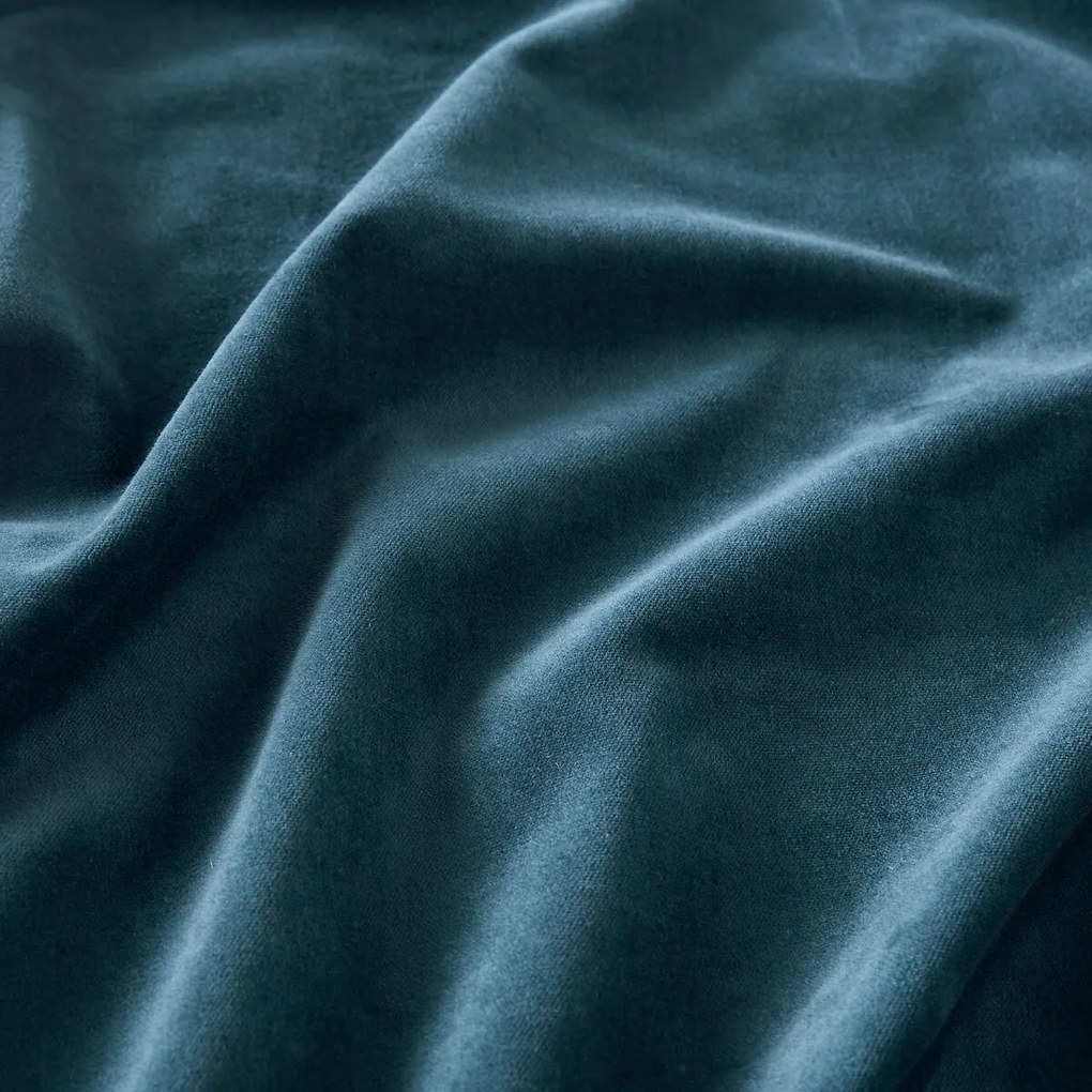 Fluwelen gordijn, met aangerimpelde bies en golf, VELVET