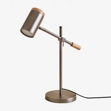 Draaibare Tafellamp Van Ijzer Amaranto Grijs – Chroom - Sklum