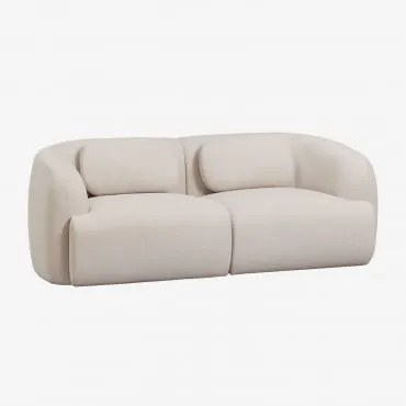 2-delige Modulaire Bank In Chenille Coquette Chenille Crèmebeige - Sklum