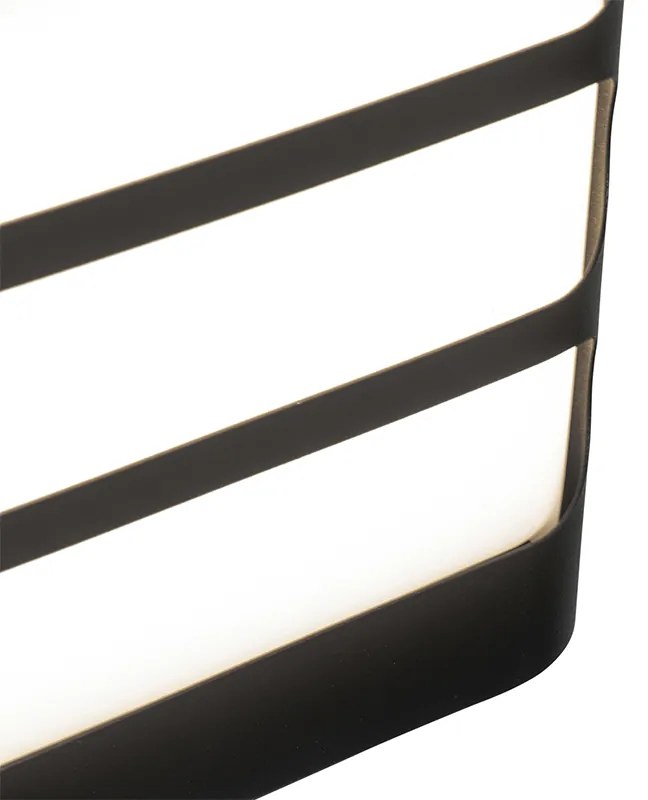 Moderne wandlamp zwart incl. LED IP44 - Gaev