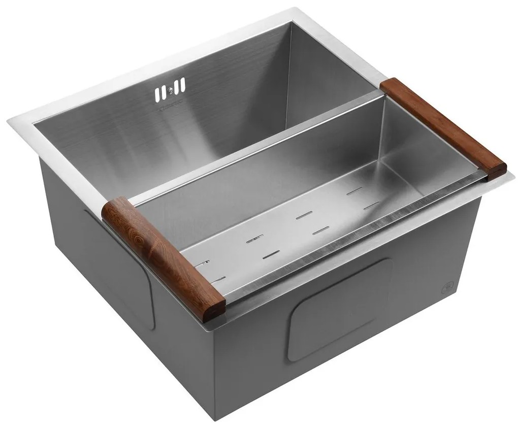 Sapho Zero spoelbak 44x43x20cm RVS