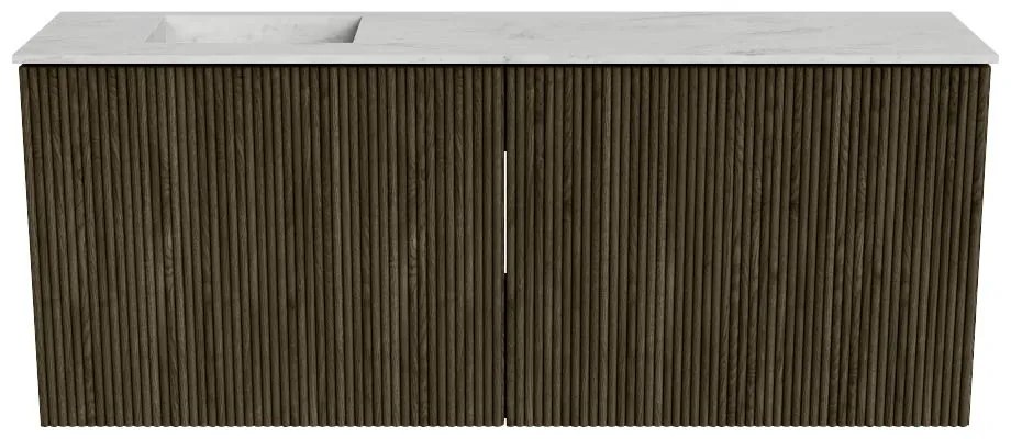 Mondiaz Joya DLux 100cm toiletmeubel shadow met wastafel faye links zonder kraangat opalo