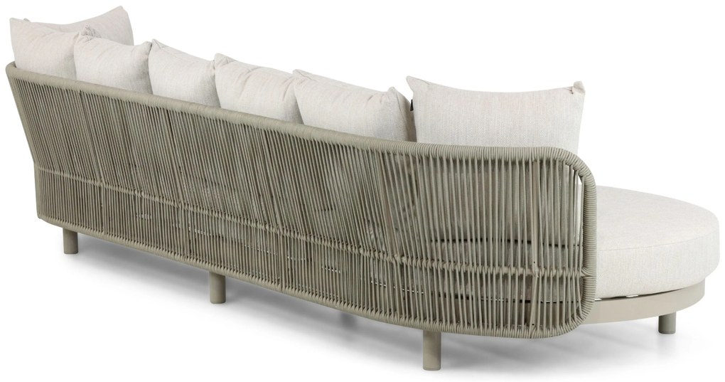 Loungeset tuin 3 personen Aluminium/rope Taupe Hartman Bjorn/Bario