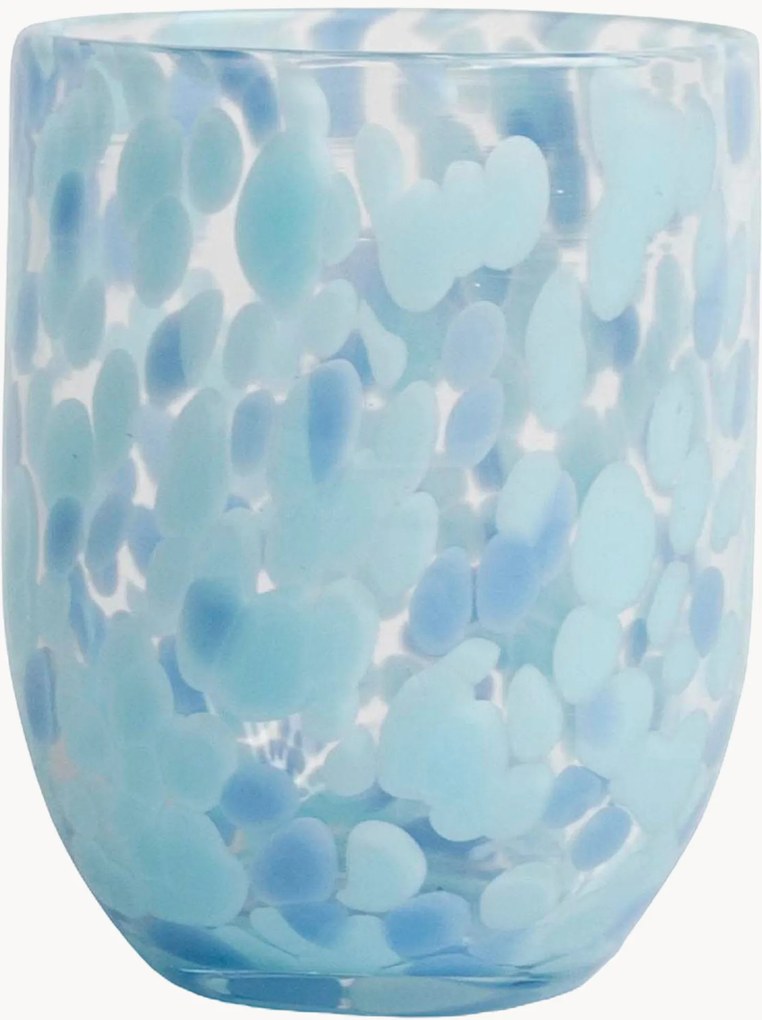 Mondgeblazen glazen Messy, 2-delig