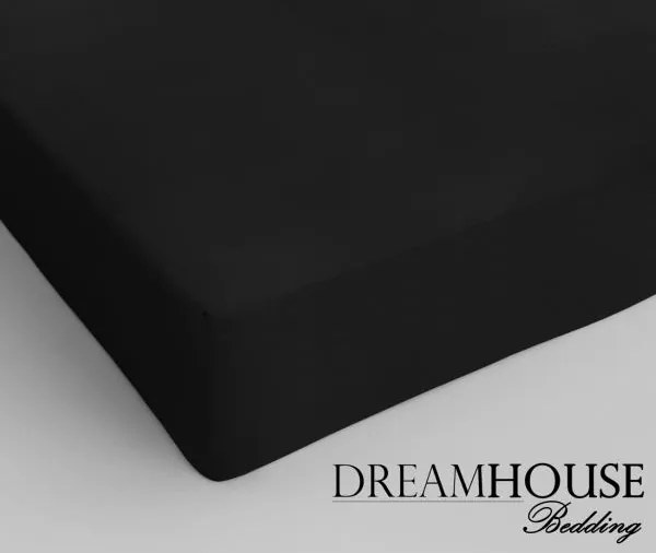 Dreamhouse Bedding Katoen Hoeslaken Black Zwart 180 x 220