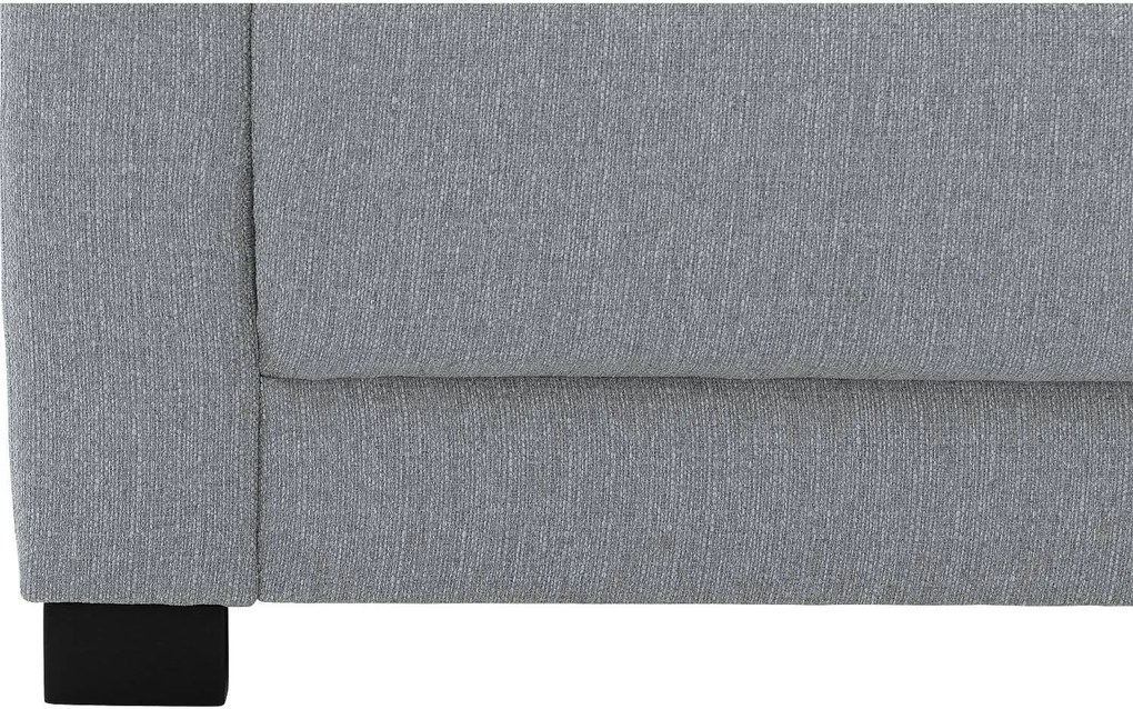 Goossens  My Style lichtgrijs, stof, 2,5-zits, stijlvol landelijk met chaise longue rechts