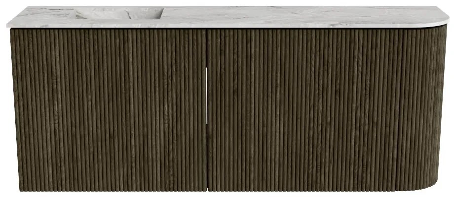 Mondiaz Joya DLux 100cm toiletmeubel ronding rechts shadow met wastafel faye links 1 kraangat glace