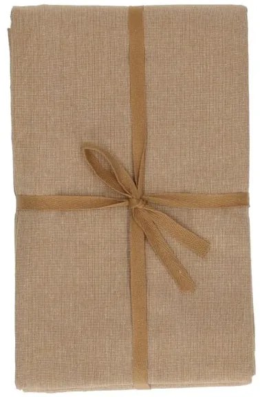 Tafelkleed extra lang, GOTS bio-katoen, zand, 145 x 350 cm