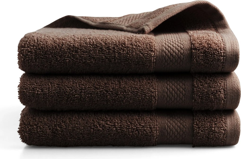 Handdoek Hotel Collectie – 3 stuks – 50×100 – chocoladebruin