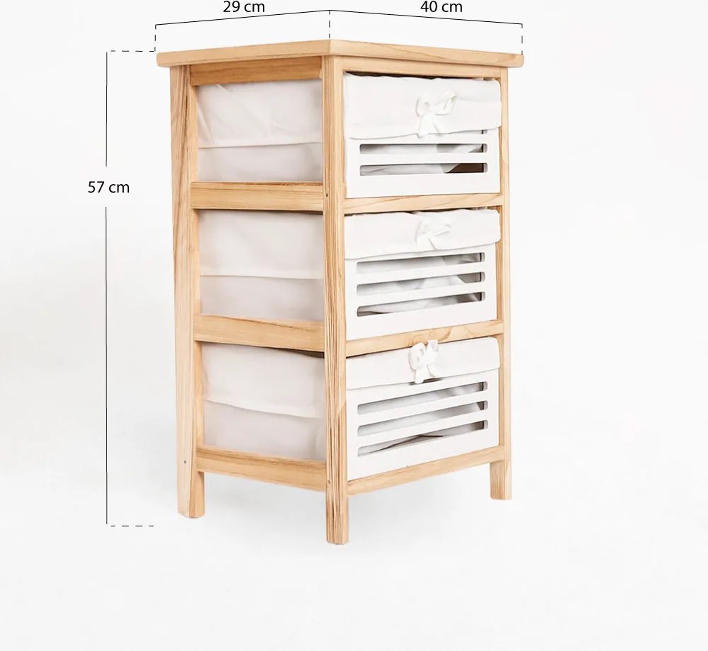 Nuvio brede ladekast 3 laden