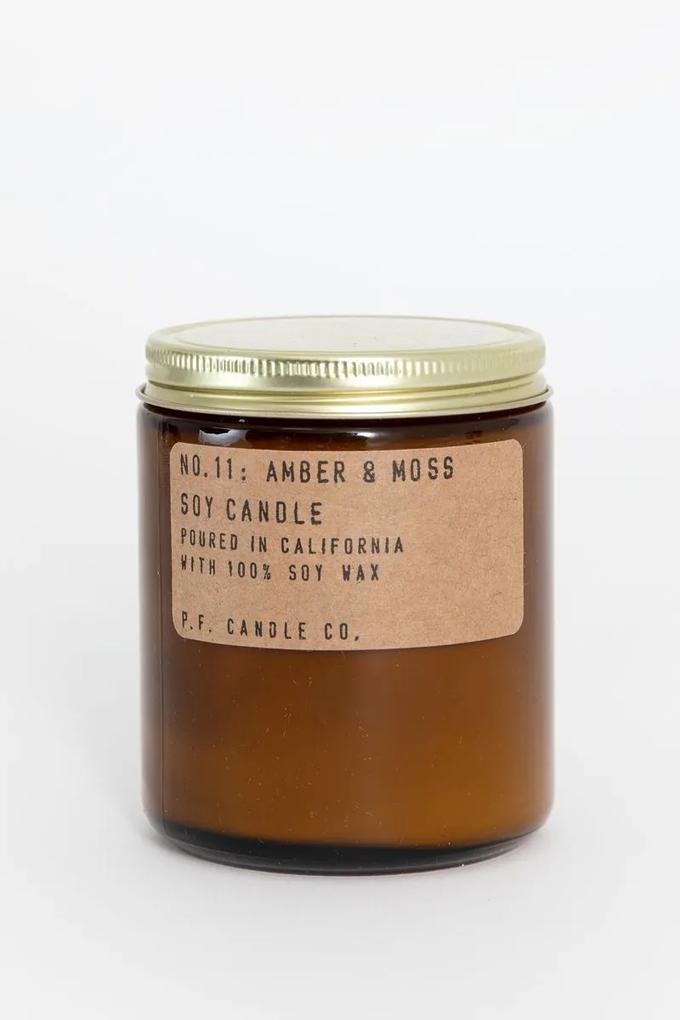 P.F. Candle Amber & Moss geurkaars