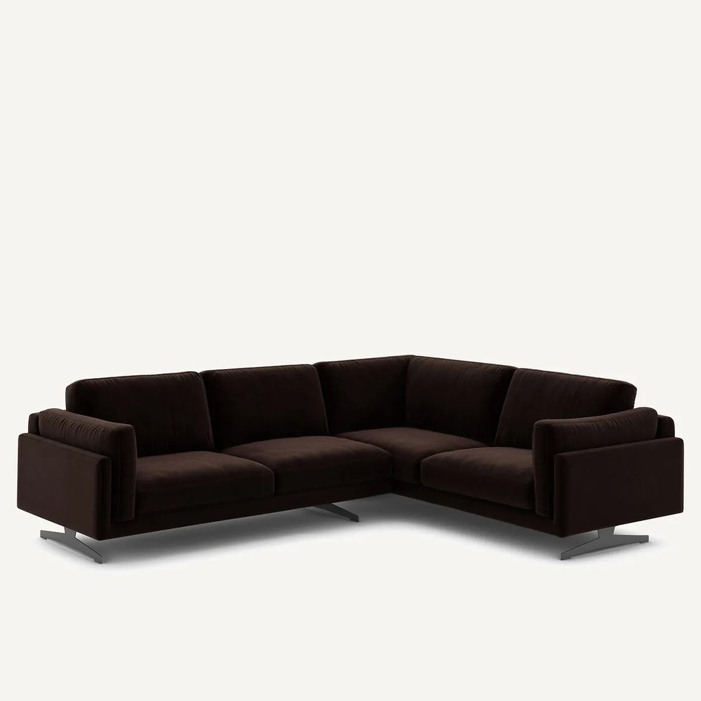 Hoekbank fluweel, César