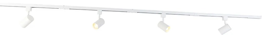 Modern railsysteem met 4 spots wit 1-fase  - Iconic Yade