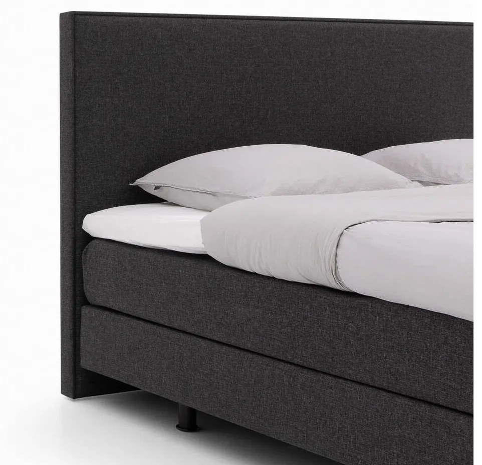 Goossens Boxspring Compleet Firenze Compleet, Vlak 160 x 200 cm box (=2x80cmx200cm) 2x matras gestoffeerd pocketv. 2x hoes, 1x topper joy deluxe