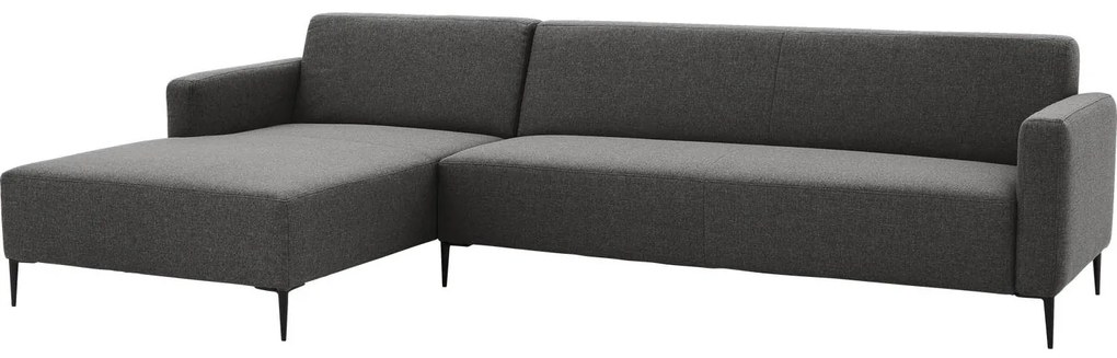 Goossens  Key West grijs, stof, 3-zits, modern design