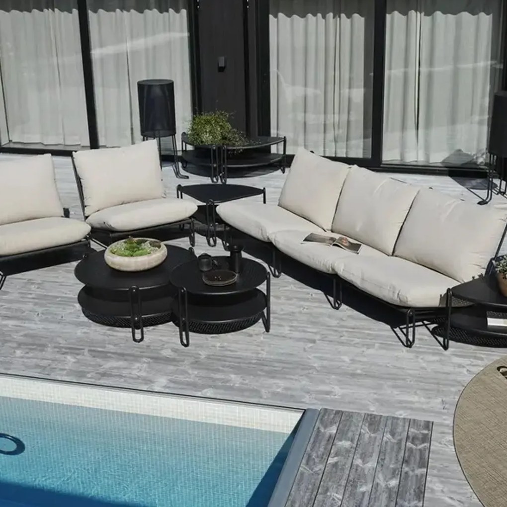Lavis Amin Loungestoel Tuin Beige