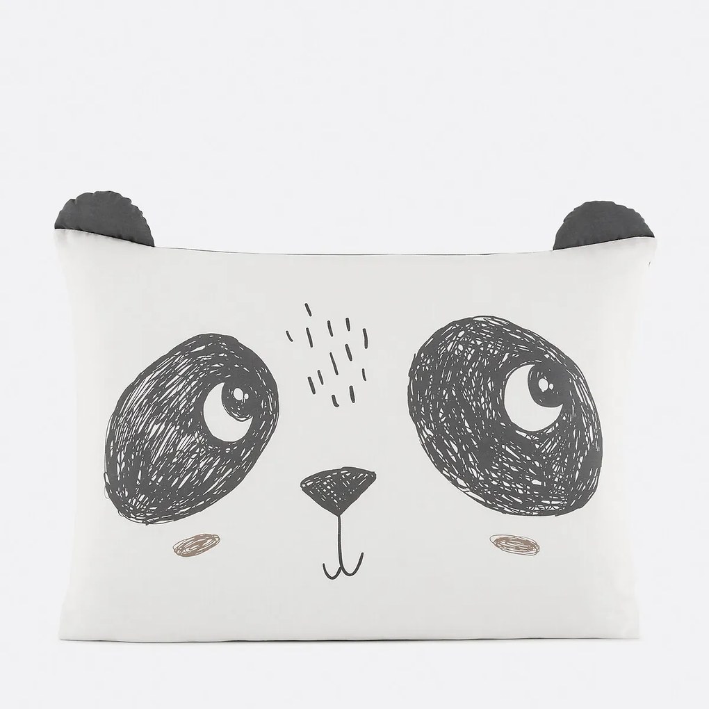 Kussensloop in katoen, Panda Mania