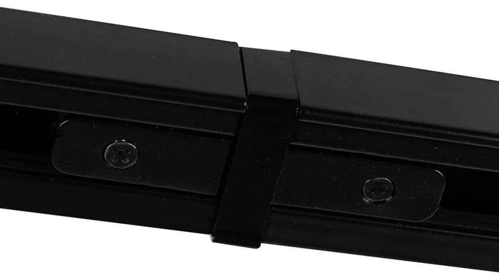 Modern railsysteem met 5 spots zwart 1-fase  - Iconic Jeany