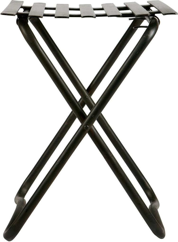 BePureHome | Kruk Brave hoogte 50 cm x breedte 36.5 cm x diepte 37 cm zwart krukken metaal poefs & krukken meubels | NADUVI outlet