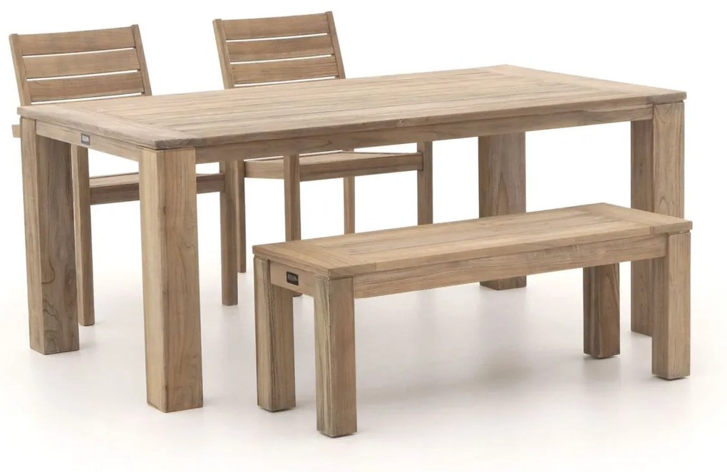 + 15% kassakorting | Diningset ROUGH  | 4 personen teakhout | Tuinset stapelbaar | 4-delig | Kees Smit Tuinmeubelen