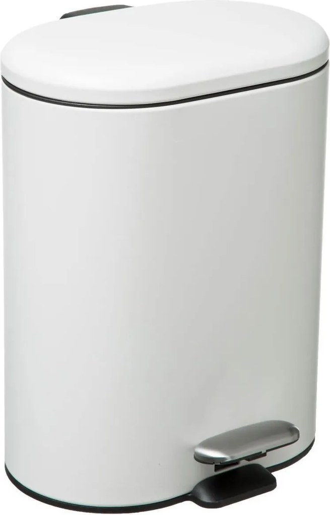 5Five Siliflex Pedaalemmer - Wit - 6 Liter - Softclose - 15x24x30 cm