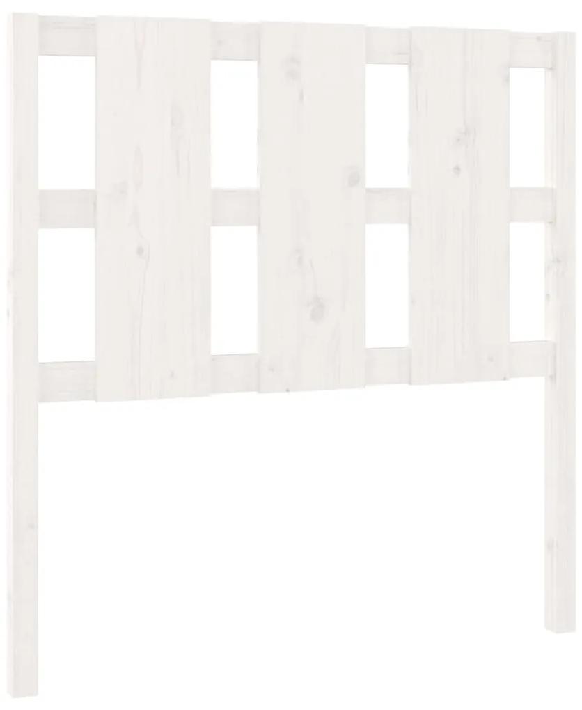 vidaXL Hoofdbord 95,5x4x100 cm massief grenenhout wit