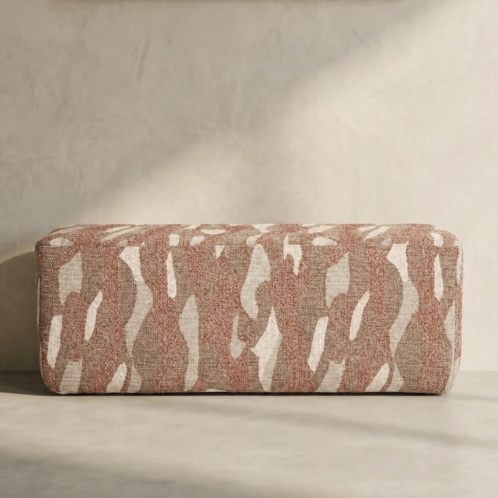 Halbank Grafische Print Rood
