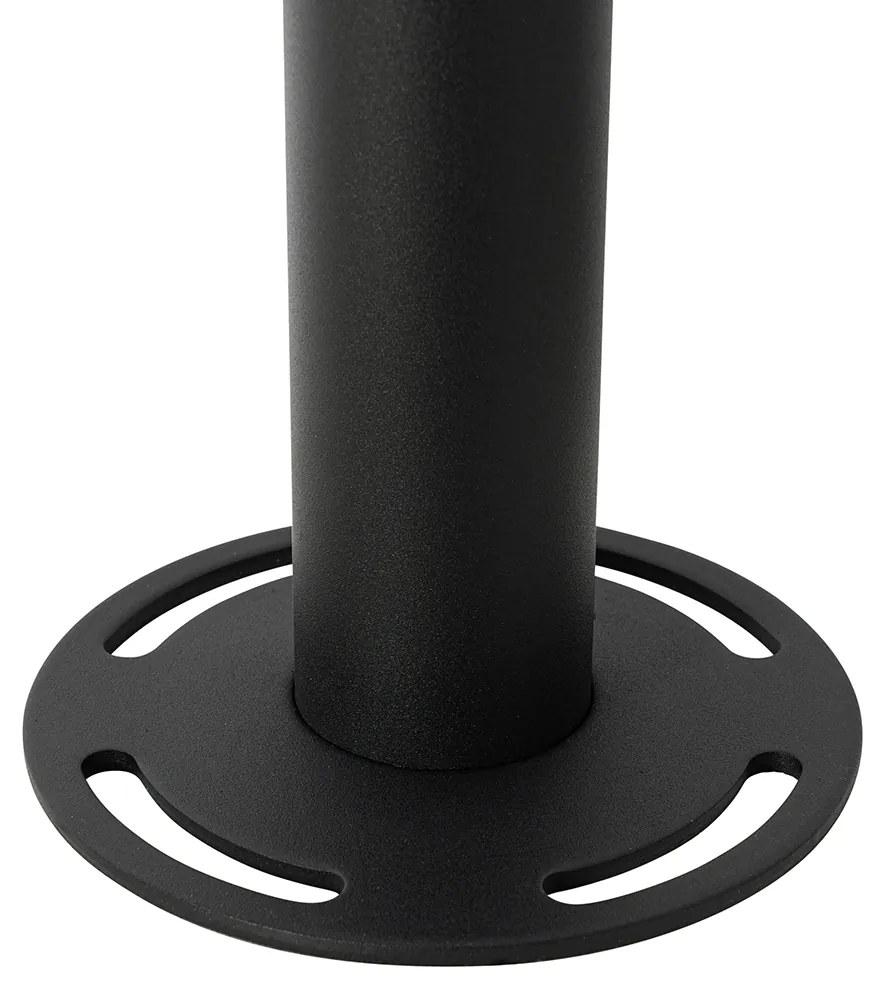 Moderne lantaarn zwart met helder glas 200 cm IP44 - Sfera